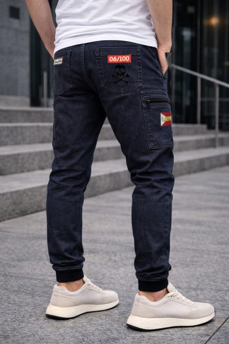 Jogger cargo LaSal Red Denim