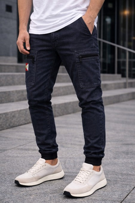 Jogger cargo LaSal Red Denim