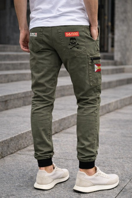 Jogger cargo LaSal Red kaki