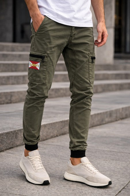 Jogger cargo LaSal Red kaki