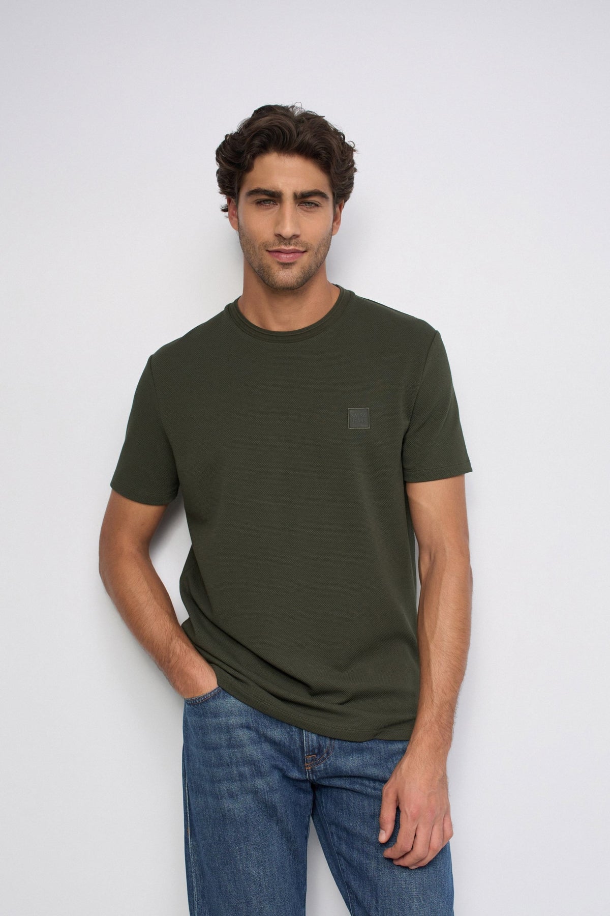 Camiseta Salsa regular fit con textura