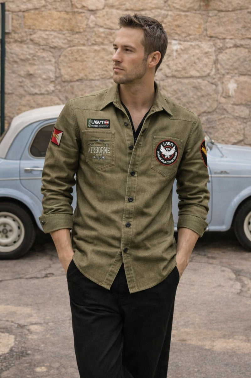 Sobrecamisa de hombre Lasal air kakhi