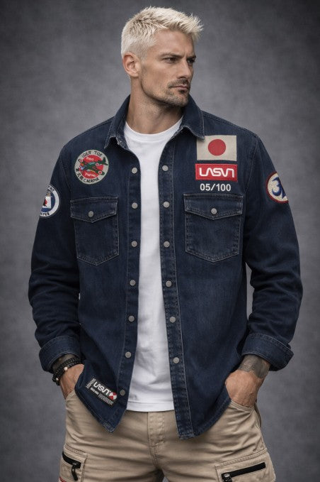 Sobrcamisa LaSal Zero azul denim