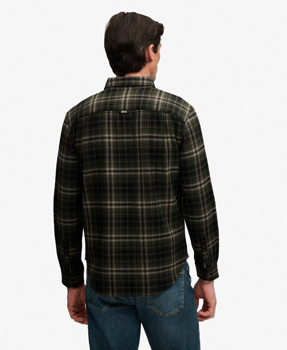 Camisa Lumberjack de Algodón Manga Larga Frontier Check Olive Green