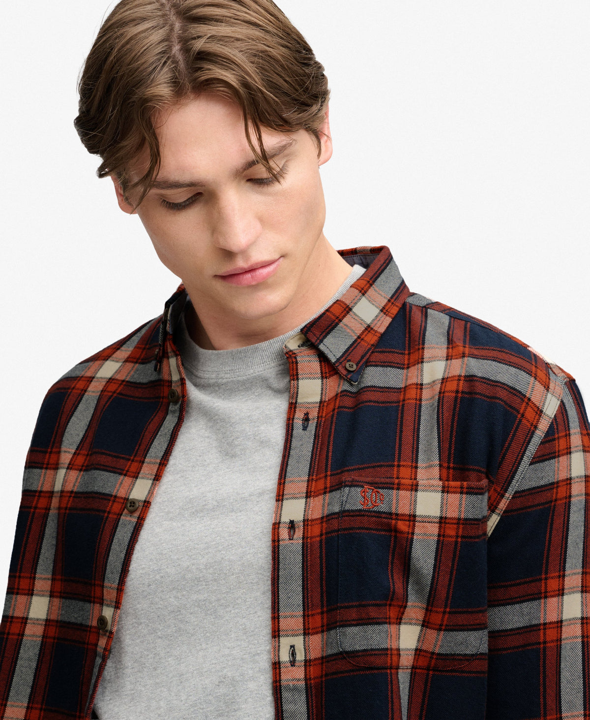 Camisa Lumberjack de Algodón Manga Larga