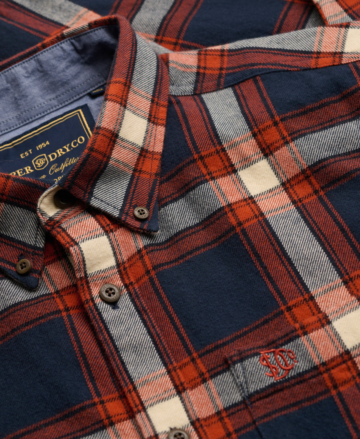Camisa Lumberjack de Algodón Manga Larga