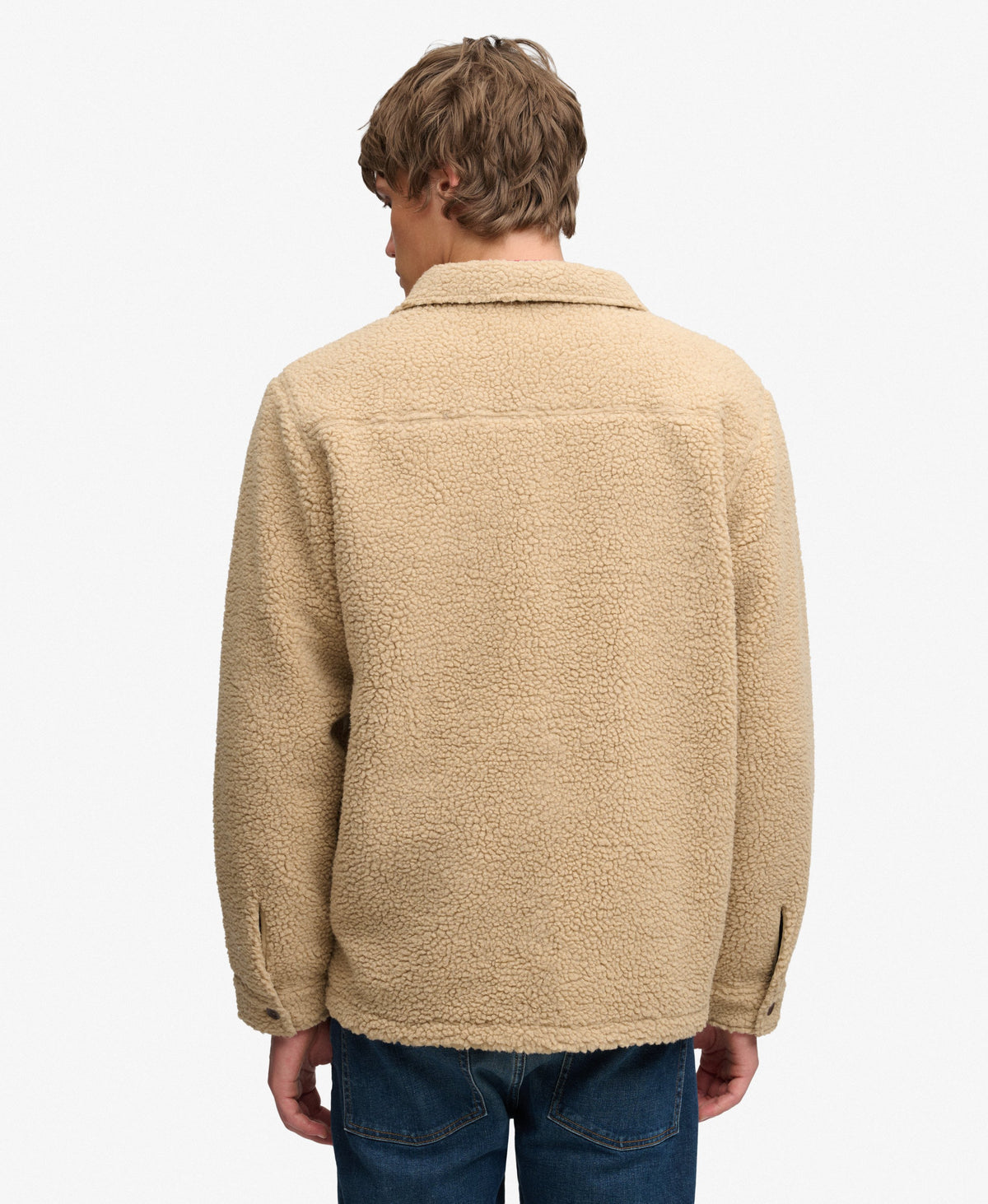 Sobrecamisa de Forro Polar Retro Beige